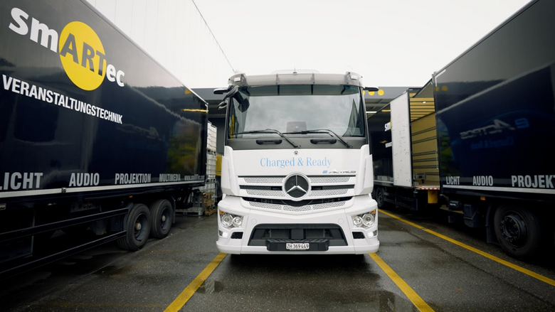 eActros im Testbetrieb